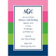 Bold Stripe Pink, Green and Blue Invitations Image 3 of 3